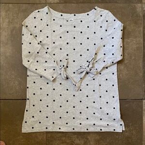 Old Navy Gray and Black Long Sleeve Tee